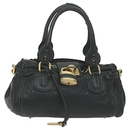 Chloé-Chloe Paddington Shoulder Bag Leather Black Auth yk10546-Black