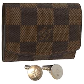 Louis Vuitton-LOUIS VUITTON Damier Ebene Cuff Case M64681 Auth LV 65570-Autre