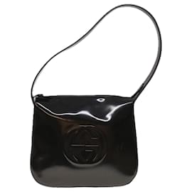 Gucci-GUCCI Shoulder Bag Leather Black 001 1364 auth 65833-Black