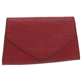 Louis Vuitton-LOUIS VUITTON Epi Montaigne 23 Clutch Bag Red M52667 LV Auth th4551-Red