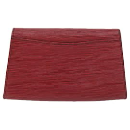 Louis Vuitton-LOUIS VUITTON Epi Montaigne 23 Pochette Rouge M52667 LV Auth e4551-Rouge