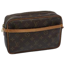 Louis Vuitton-Louis Vuitton Monogram Compiegne 23 Clutch Bag M51847 LV Auth am5683-Monogram