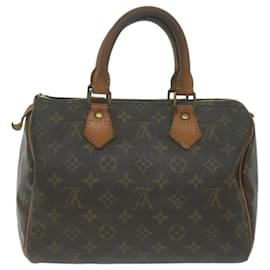 Louis Vuitton-Louis Vuitton Monogram Speedy 25 Hand Bag M41528 LV Auth 65444-Monogram