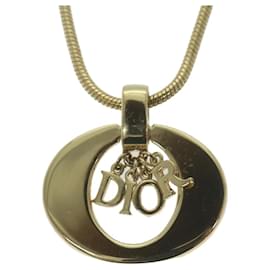 Christian Dior-Christian Dior Collar metal Oro Autenticación5776-Dorado