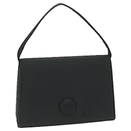 Givenchy-GIVENCHY Hand Bag Satin Black Auth bs11866-Black