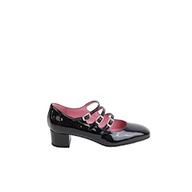 Carel-patent leather heels-Black