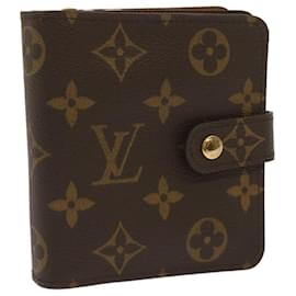Louis Vuitton-LOUIS VUITTON Monogram Compact zip Wallet M61667 LV Auth am5633-Monogram