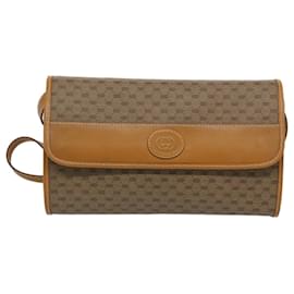 Gucci-GUCCI Micro GG Supreme Shoulder Bag PVC Beige 004 261 0264 auth 65293-Beige