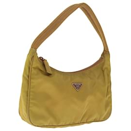 Prada-PRADA Hand Bag Nylon Khaki Auth 65751-Khaki