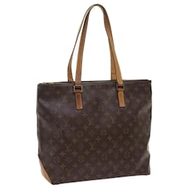 Louis Vuitton-LOUIS VUITTON Monogram Cabas Mezzo Tote Bag M51151 LV Auth 65673-Monogram