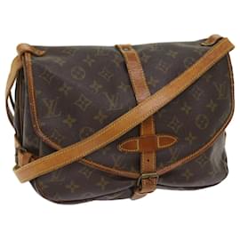 Louis Vuitton-Louis Vuitton Monogram Saumur 30 Sac à bandoulière M42256 Auth LV 65142-Monogramme