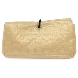 Louis Vuitton-LOUIS VUITTON Monogram Limelight African Queen Clutch Bag Gold M95993 auth 65543-Golden