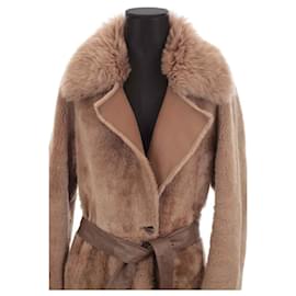 Hugo Boss-Fur coat-Brown