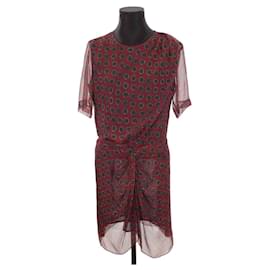 Isabel Marant Etoile-Silk dress-Dark red