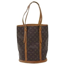 Louis Vuitton-LOUIS VUITTON Monogram Bucket GM Shoulder Bag Vintage M42236 LV Auth 66038-Monogram