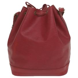 Louis Vuitton-LOUIS VUITTON Epi Noe Bolsa de Ombro Vermelho M44007 Autenticação de LV 65234-Vermelho