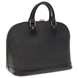 Louis Vuitton-LOUIS VUITTON Epi Alma Hand Bag Black M52142 LV Auth 65691-Black