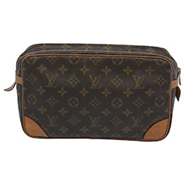 Louis Vuitton-Louis Vuitton Monogram Compiegne 28 Clutch Bag M51845 LV Auth am5681-Monogram