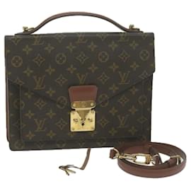 Louis Vuitton-Louis Vuitton Monogram Monceau 28 Hand Bag 2way M51185 LV Auth 66004-Monogram