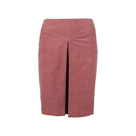 Moschino-Moschino Cheap and Chic Cord Twill Mini Skirt-Pink