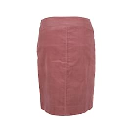 Moschino-Minifalda de sarga de pana barata y elegante de Moschino-Rosa