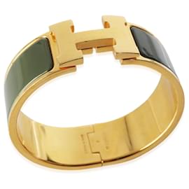 Hermès-Hermès Clic Clac Bracelet in  Gold Plated-Other