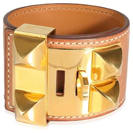 Hermès-Bracelet Hermès Collier De Chien en Plaqué Or-Autre