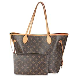 Louis Vuitton-Toile Monogram Louis Vuitton Neverfull Mm-Marron