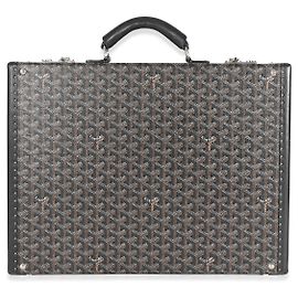 Goyard Black Goyardine Canvas Manoir Briefcase Black