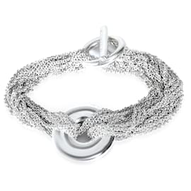 Tiffany & Co-TIFFANY & CO. Pulseira de vários fios em prata esterlina com fecho articulado-Outro