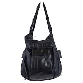 See by Chloé-Leather shoulder bag-Black