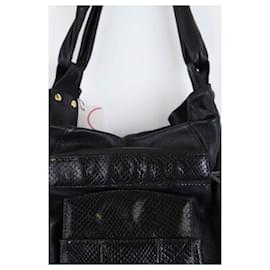 See by Chloé-Leather shoulder bag-Black