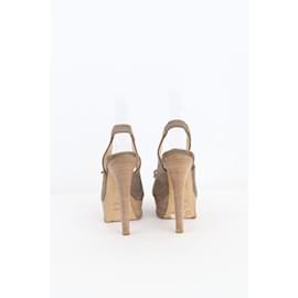 Fendi-Suede heels-Beige