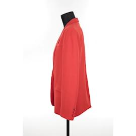 Autre Marque-blazer de seda-Vermelho