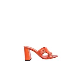 Santoni-Leather Heels-Orange