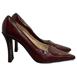 Chanel-CHANEL  Heels T.eu 37 Patent leather-Dark red