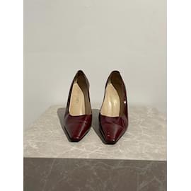 Chanel-CHANEL  Heels T.eu 37 Patent leather-Dark red