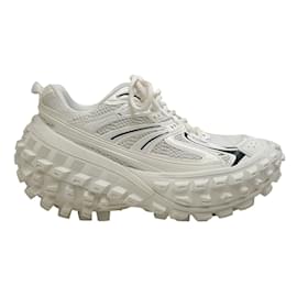 Balenciaga-Balenciaga Eggshell Rubber / mesh sneakers-White