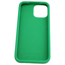 Bottega Veneta-Bottega Veneta iPhone 13 Estojo Pro Max em Borracha Verde-Verde