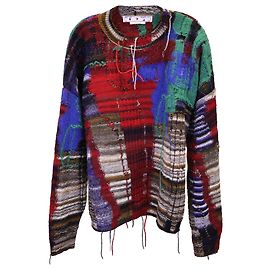 Off White Suéter Off-White Arrow Tab Chaos em lã multicolor Outro Impressão em python