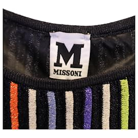 Missoni-Robe à rayures métallisées M Missoni en viscose multicolore-Multicolore