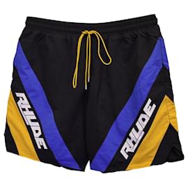 Autre Marque-Shorts Rhude Hydro Logo em nylon preto-Preto