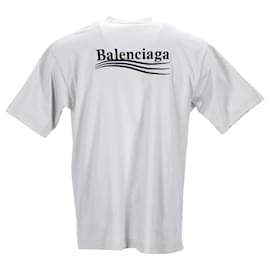 Balenciaga-T-shirt Balenciaga Political Campaign in cotone bianco-Bianco