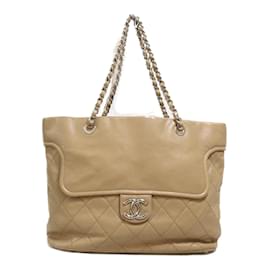 Chanel-Quilted Leather Chain Tote-Other