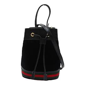 Gucci-Gucci Suede Ophidia Bucket Bag Suede Shoulder Bag 550621 in Excellent condition-Other