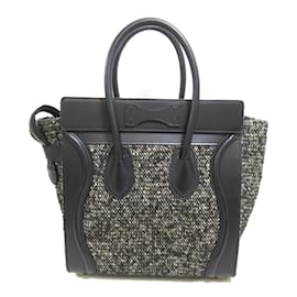 Autre Marque-Micro Luggage Tweed Tote-Other