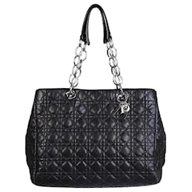 Christian Dior-Black 2011 Cannage top handle bag-Black