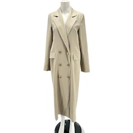 Autre Marque-Non Signé / Unsigned trench coats T.FR 38 Wool-Beige