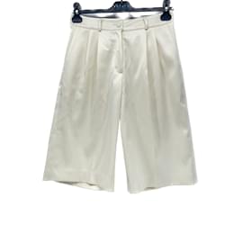Autre Marque-NO FIRMA / Pantalones cortos sin firmar T.Poliéster XS Internacional-Blanco