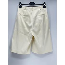 Autre Marque-NO FIRMA / Pantalones cortos sin firmar T.Poliéster XS Internacional-Blanco